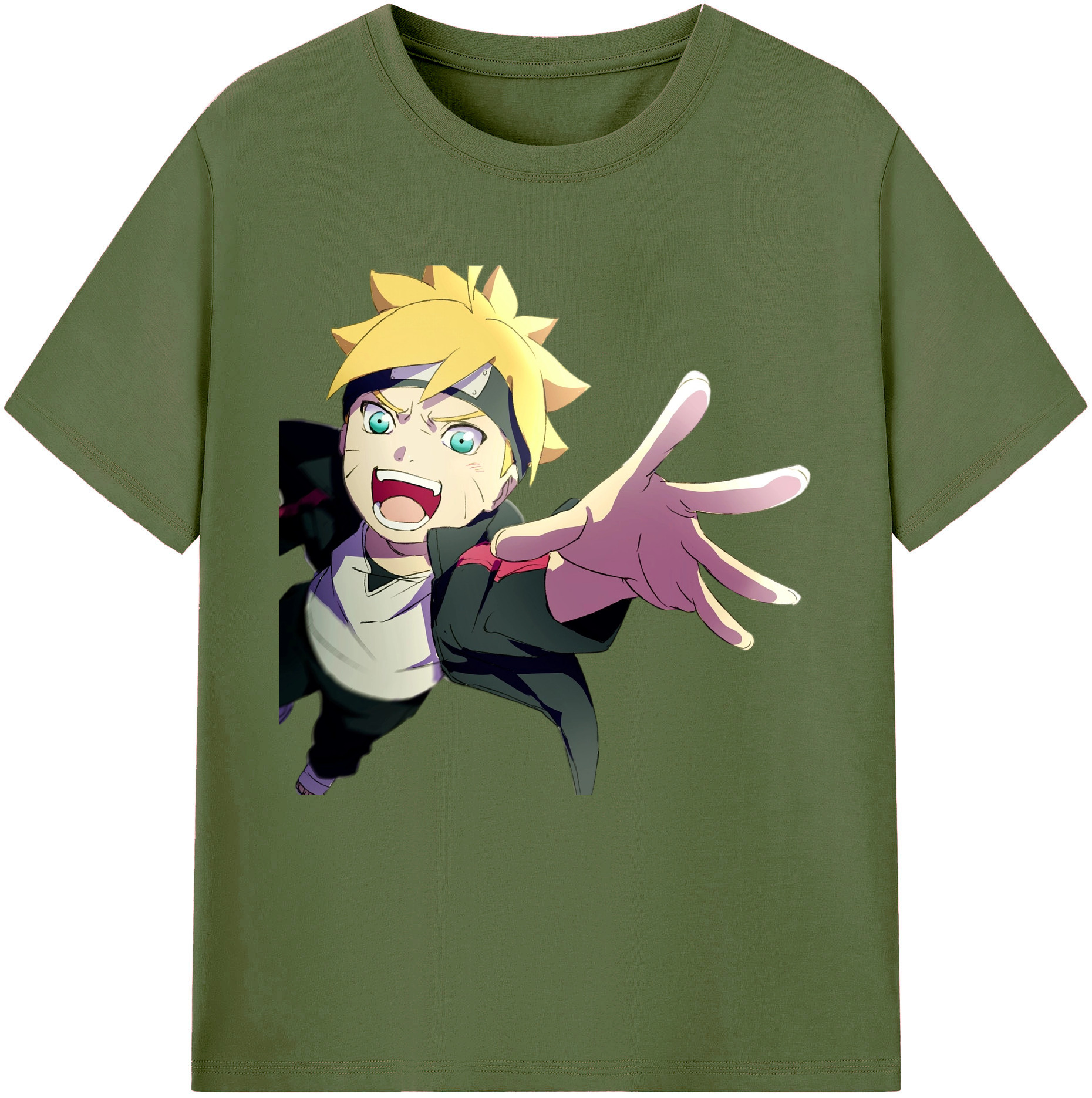 （画像用） NARUTO -ナルト- うずまき ボルト Uzumaki Boruto 綿100％半袖Tシャツ（フロントプリント）